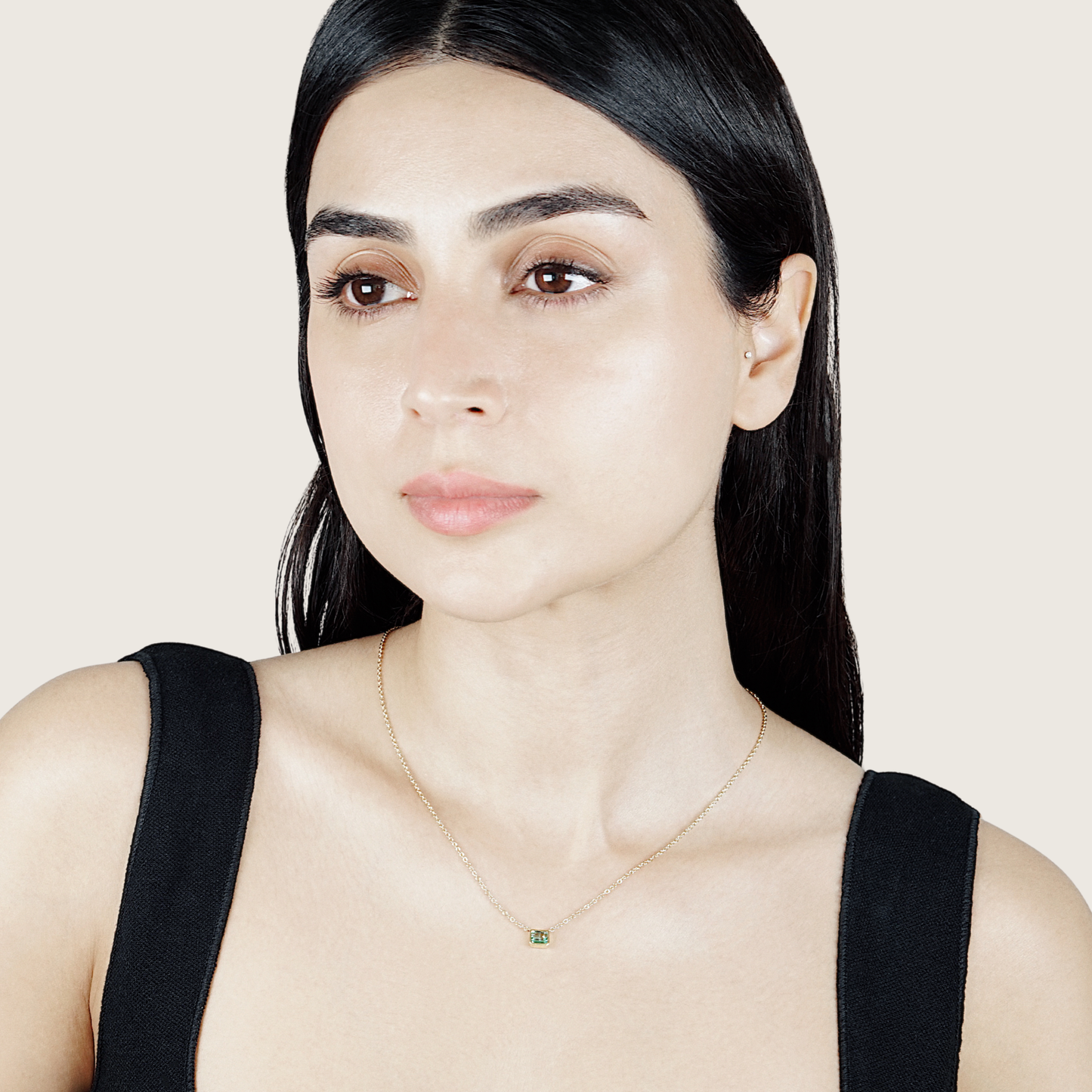 Emerald Cut Necklace